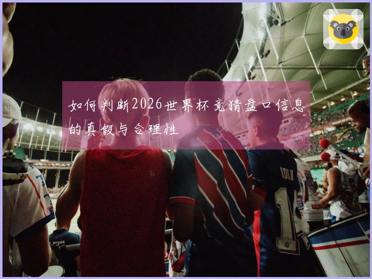 如何判断2026世界杯竞猜盘口信息的真假与合理性